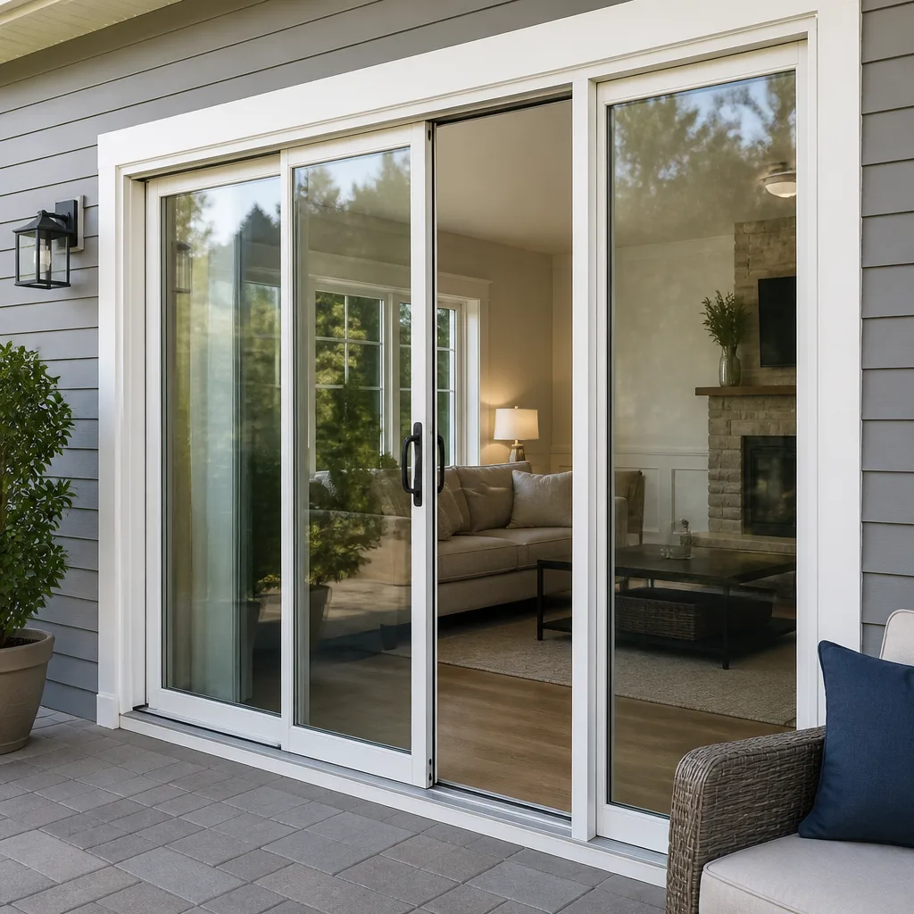 Sliding glass doors
